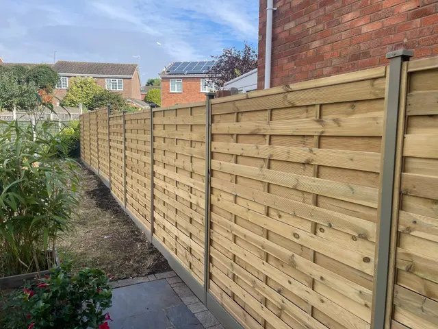 Timber garden fencing